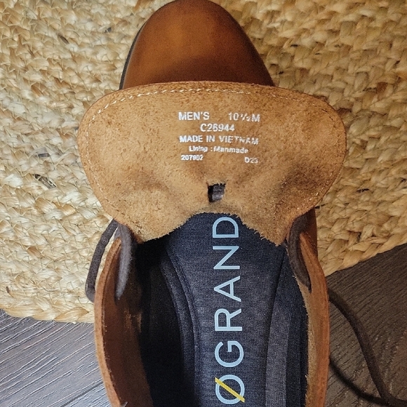 Cole Haan Zerograund Brown Leather Chukka Boots - Picture 9 of 9